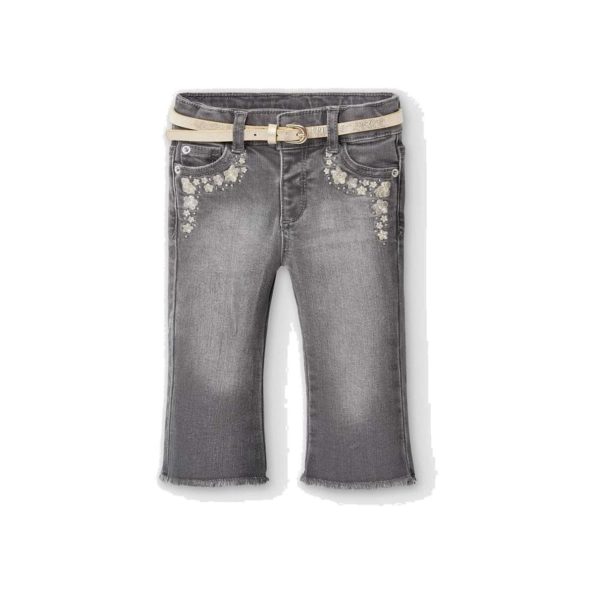 φαρδιά / καμπάνα Mayoral 2590 Pantalón campana Gris