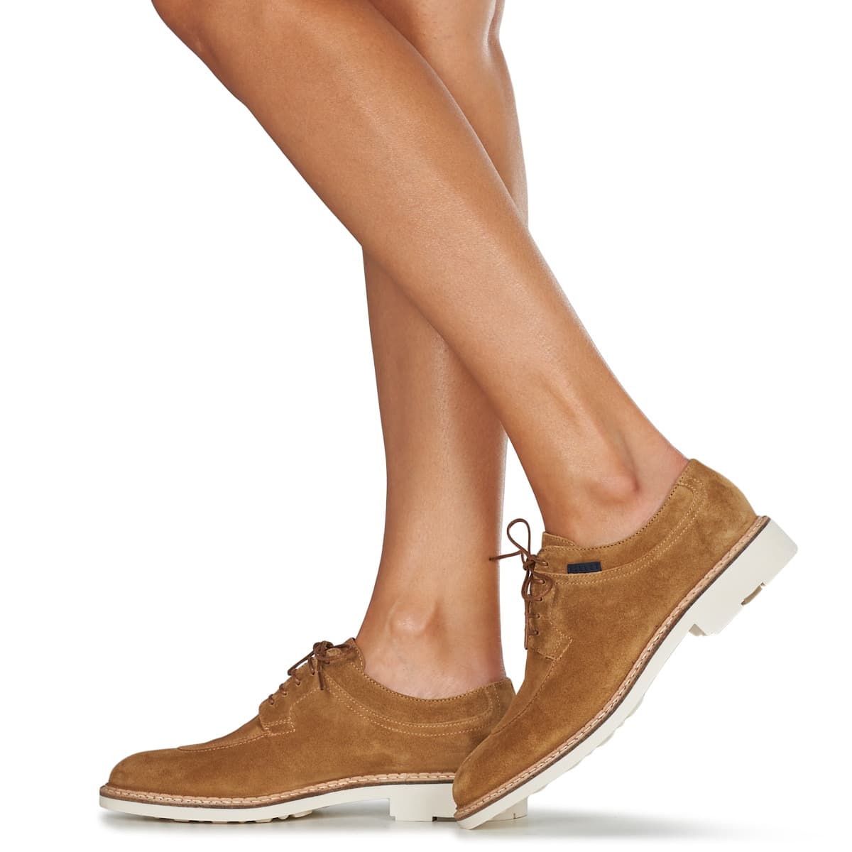 Women's Derby Shoes Pellet Brown