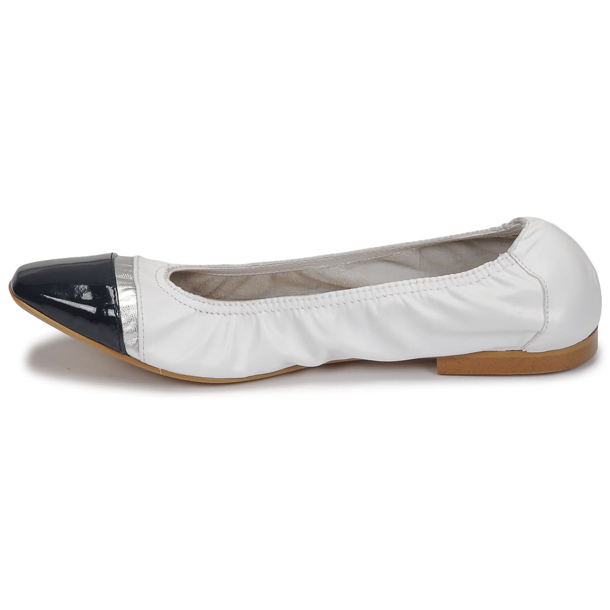 Women's Ballet Flats JB Martin White
