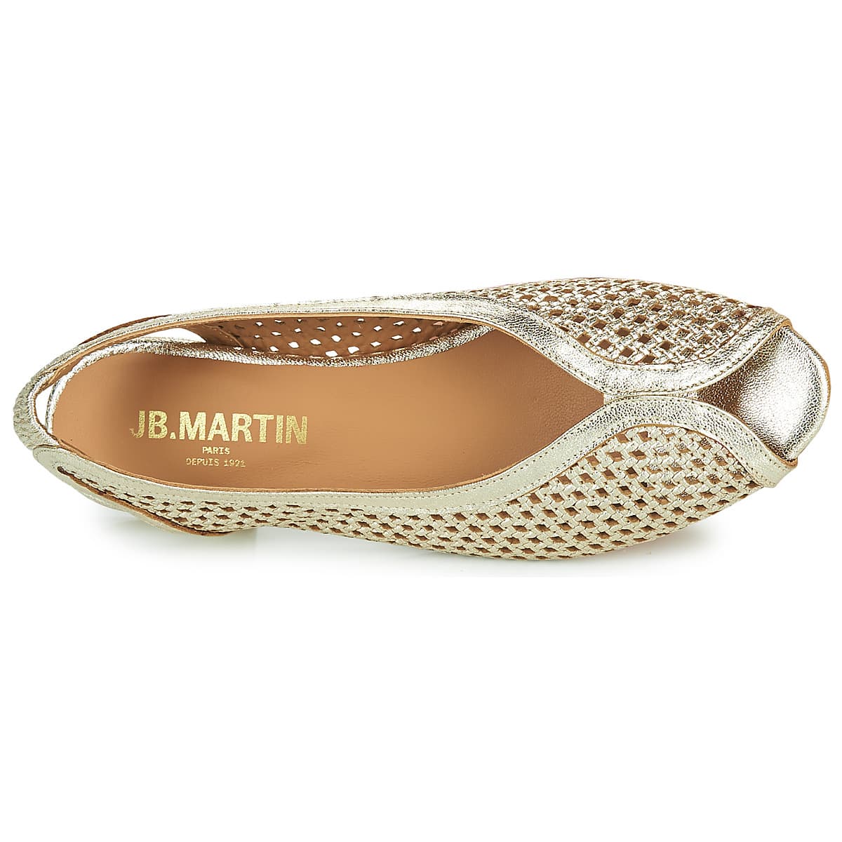 Women's Ballet Flats JB Martin Gold