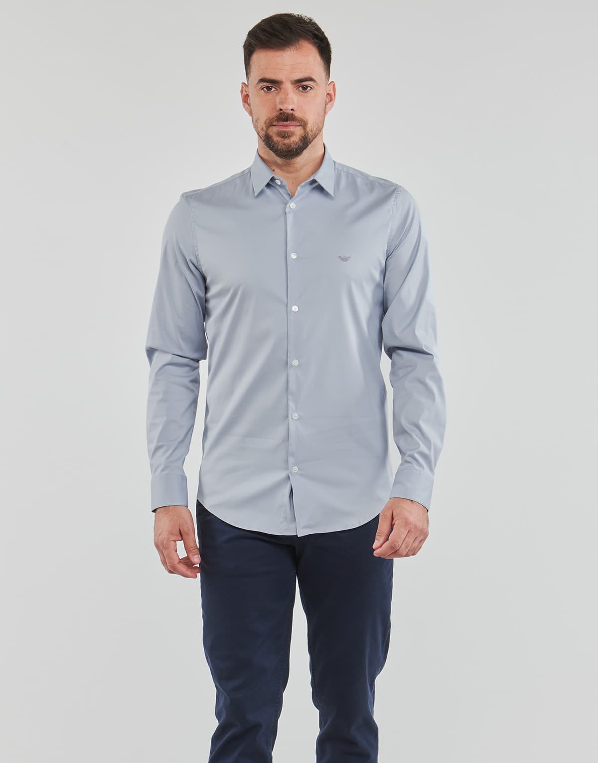 Men's Shirts Emporio Armani Blue