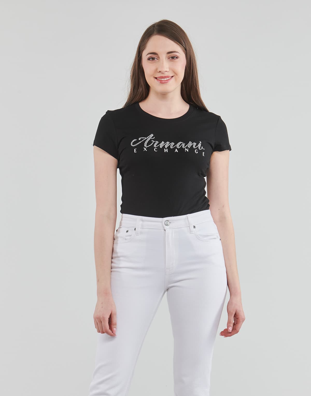 Women's T-Shirts Armani Exchange Black