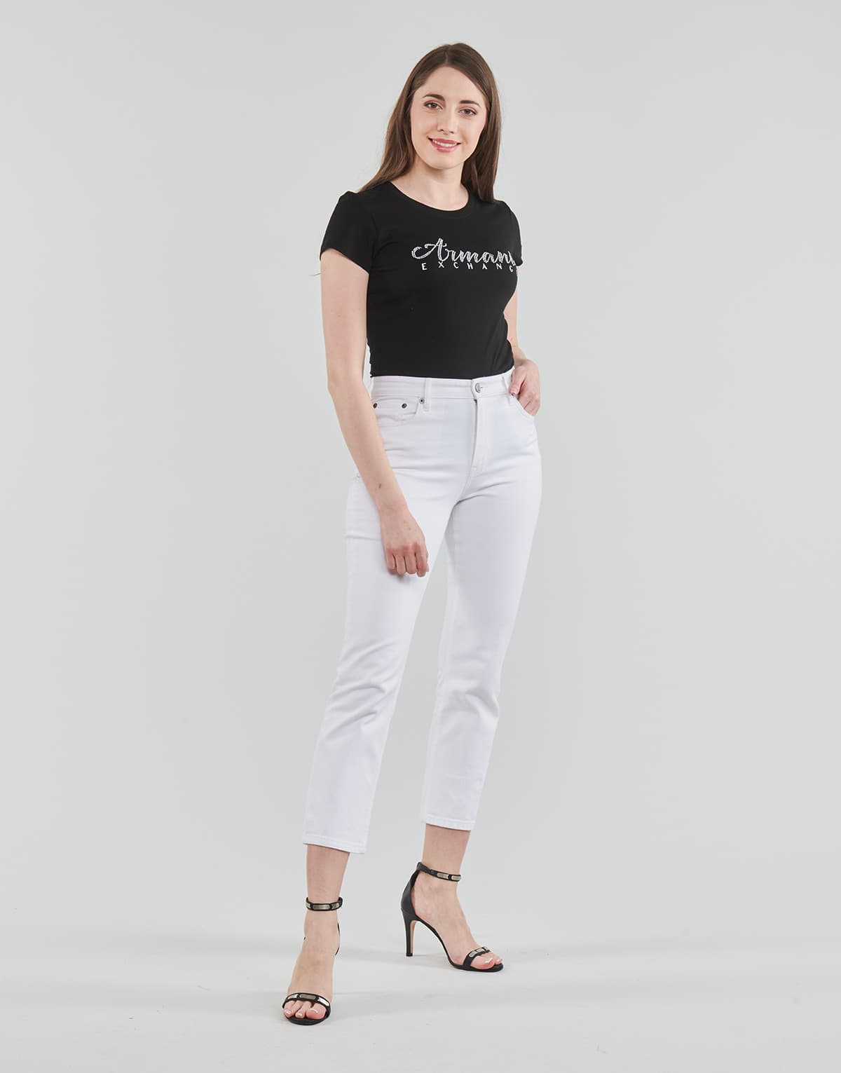 Women's T-Shirts Armani Exchange Black