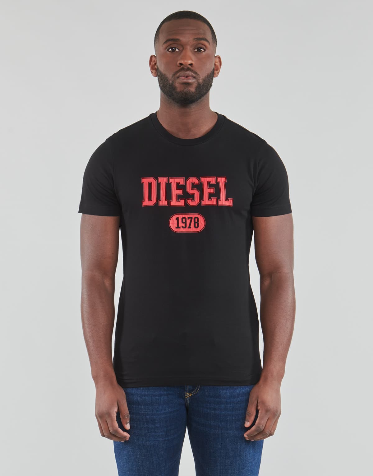 Men's T-Shirts Diesel Black
