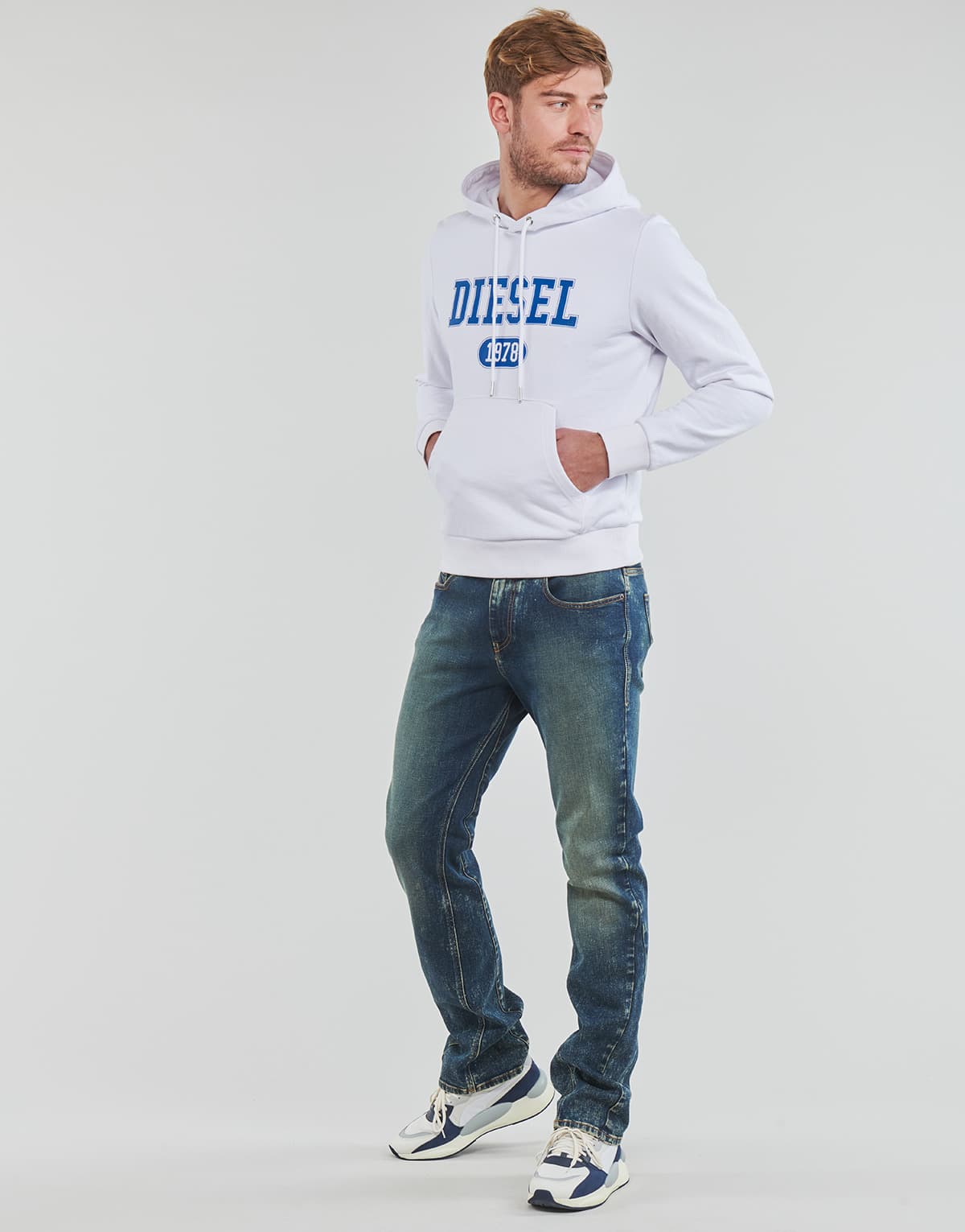 Men's Sweatshirts Diesel White