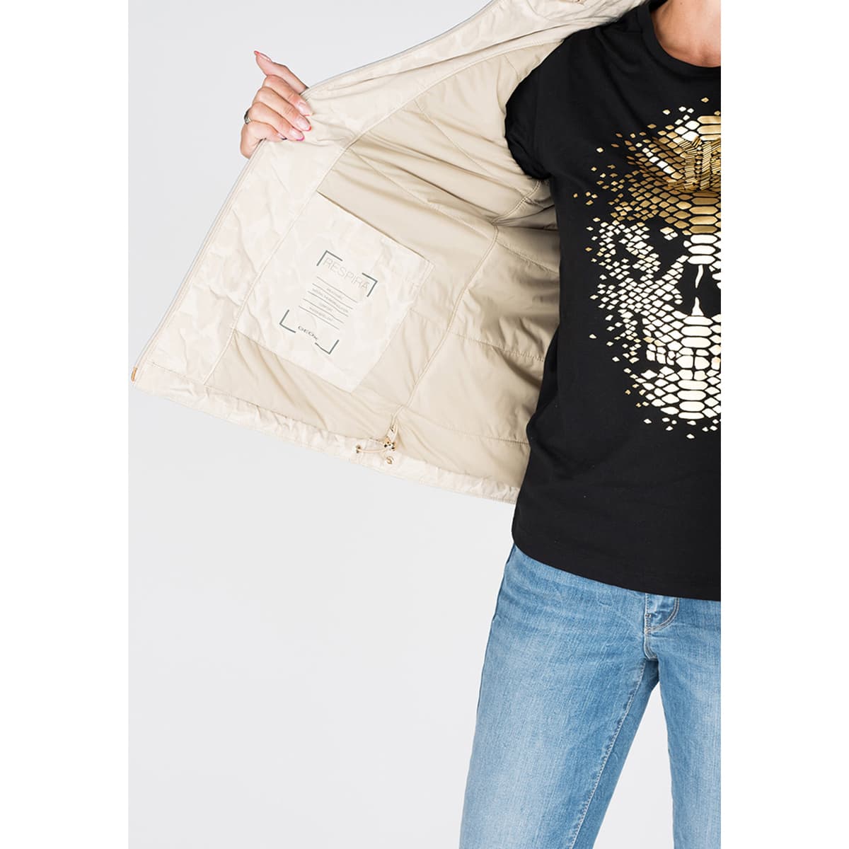 Women's Jackets Geox Beige