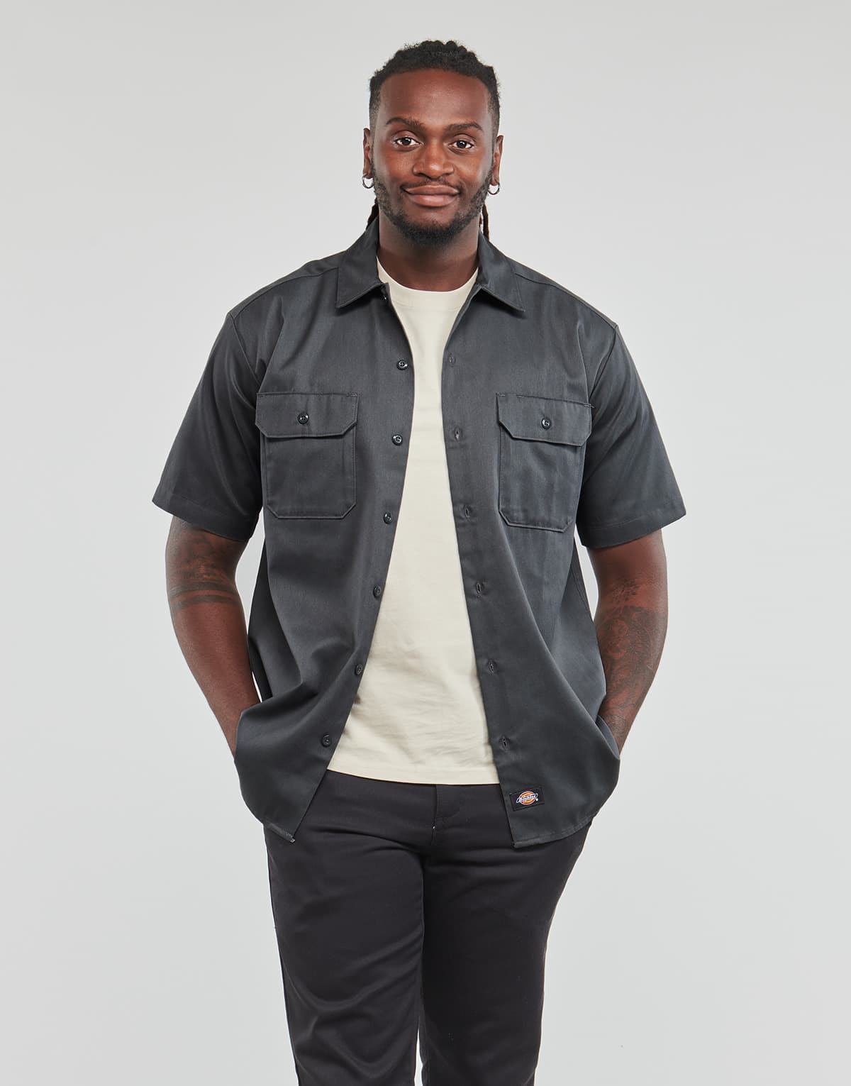 Men's Shirts Dickies Gray