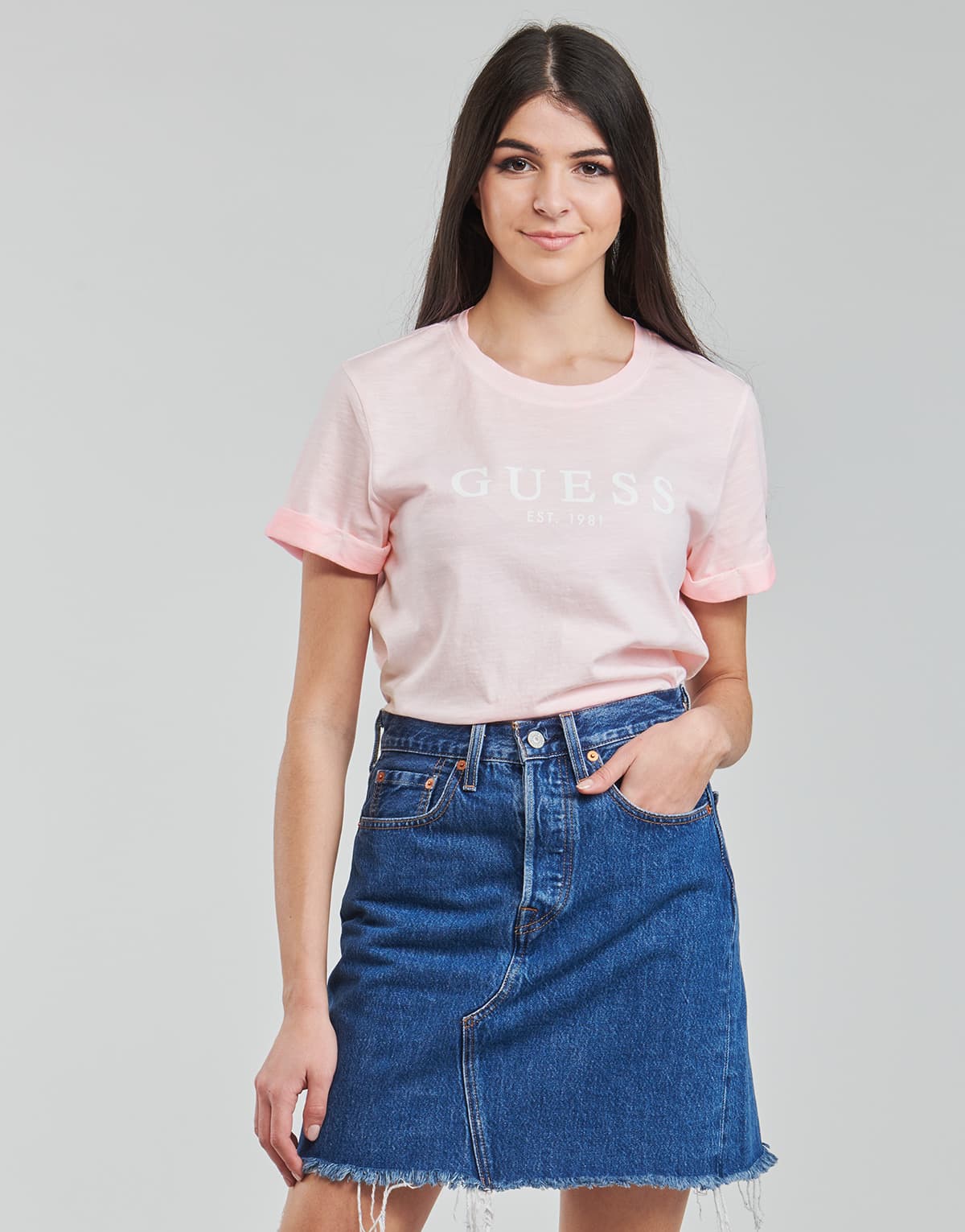 Women's T-Shirts Guess Pink