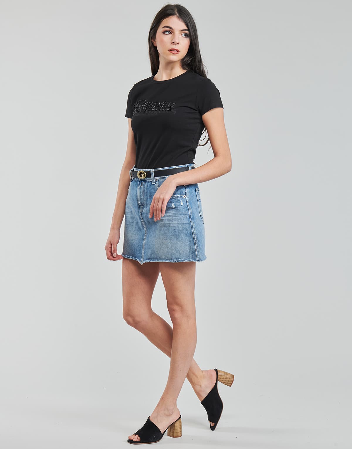 Women's T-Shirts Guess Black