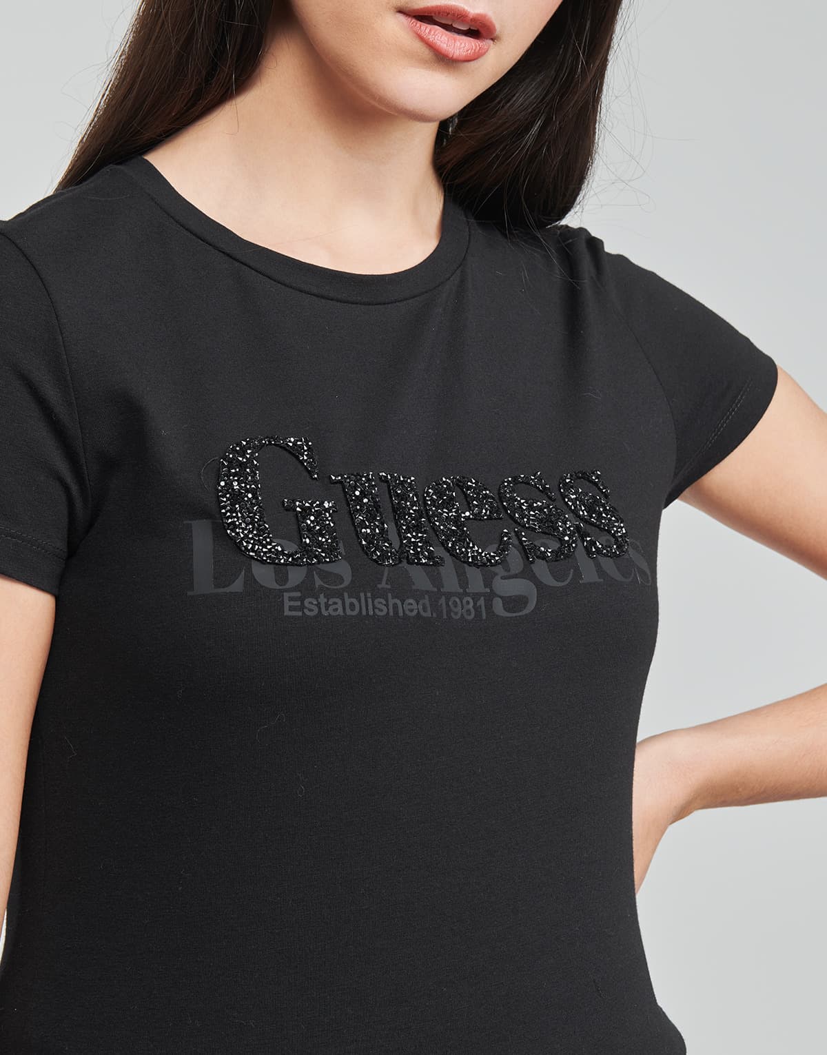 Women's T-Shirts Guess Black