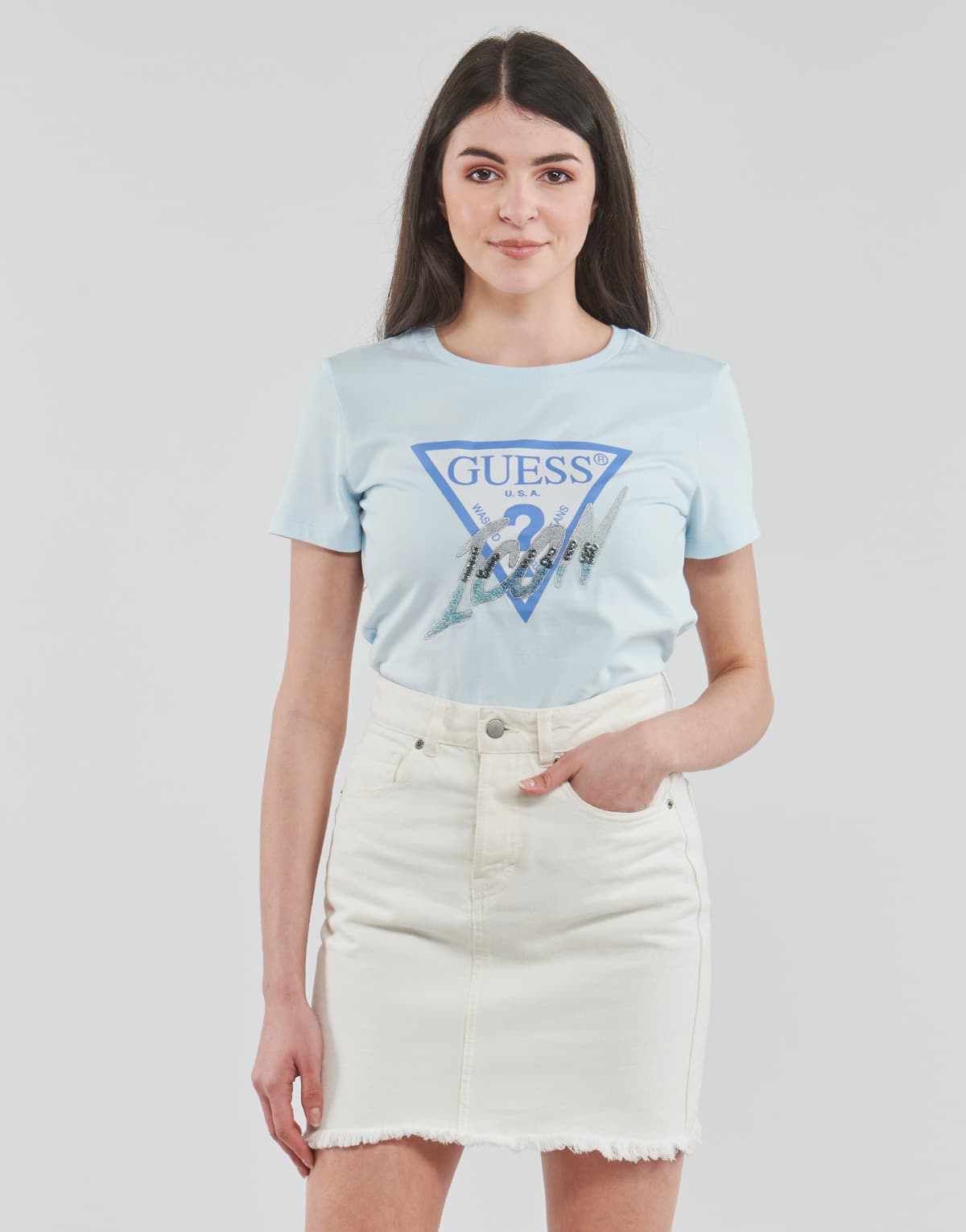 Women's T-Shirts Guess Blue