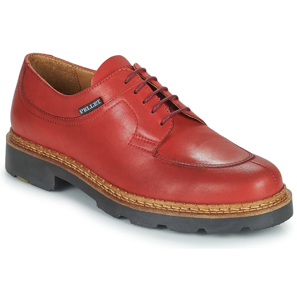 Women's Derby Shoes Pellet Red
