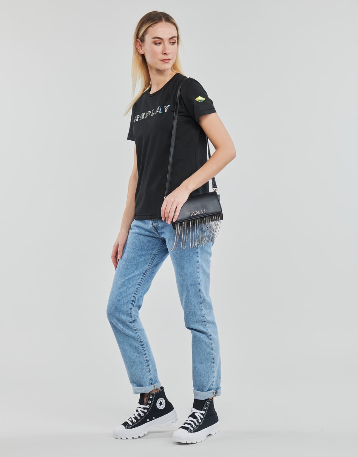 Women's T-Shirts Replay Black