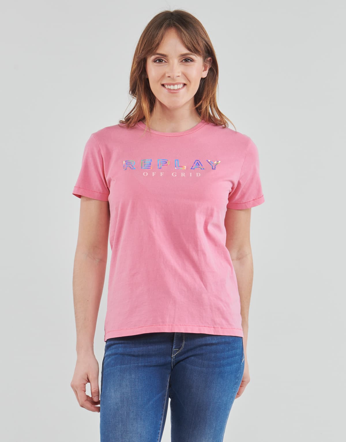 Women's T-Shirts Replay Pink