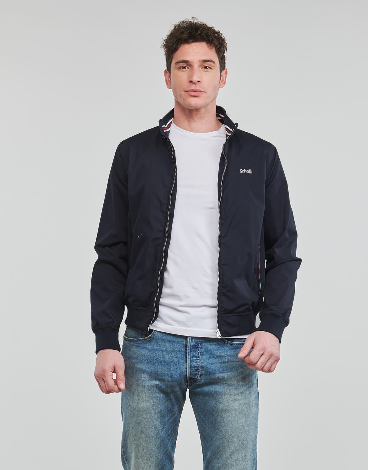 Men's Jackets Schott Blue