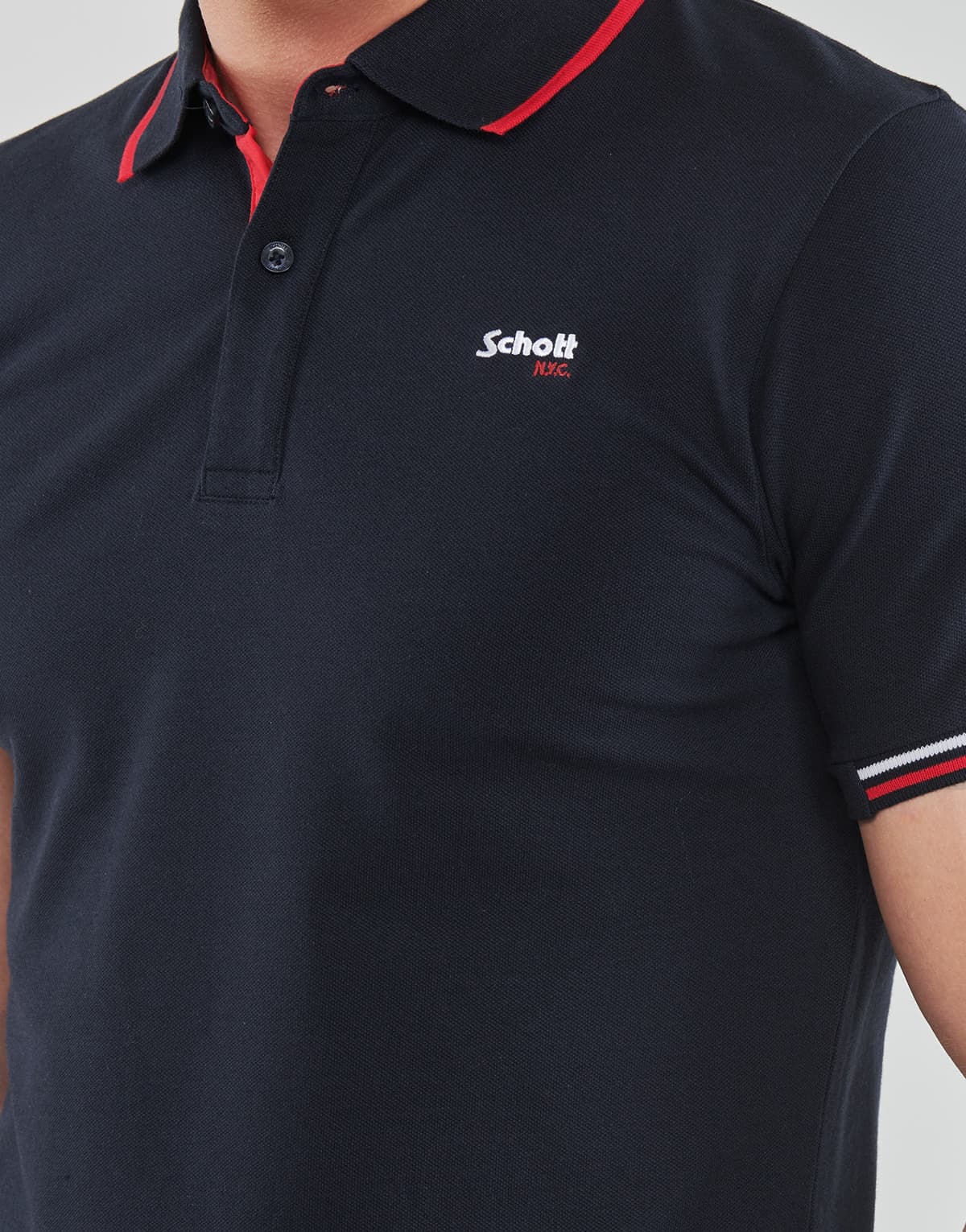 Men's Polo Shirts Schott Blue