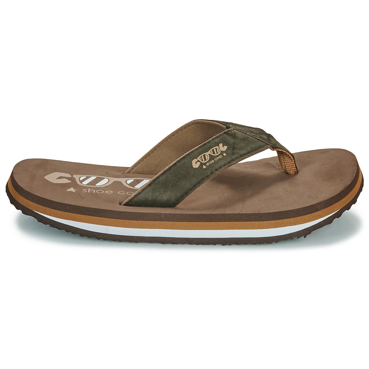 Men's Flip Flops Cool shoe Brown
