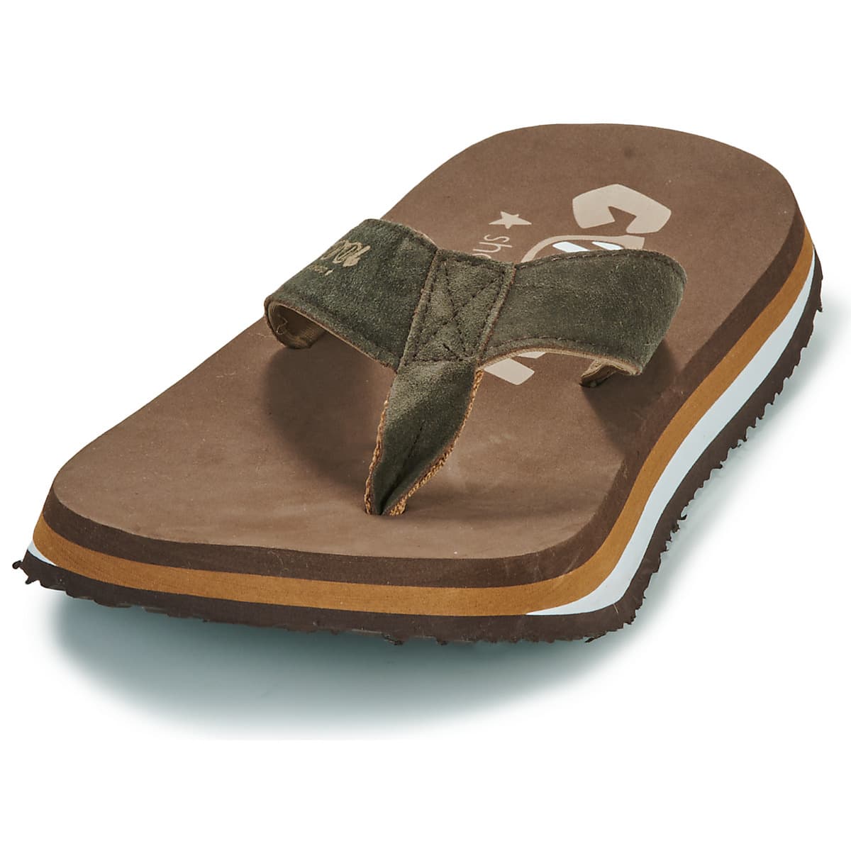 Men's Flip Flops Cool shoe Brown