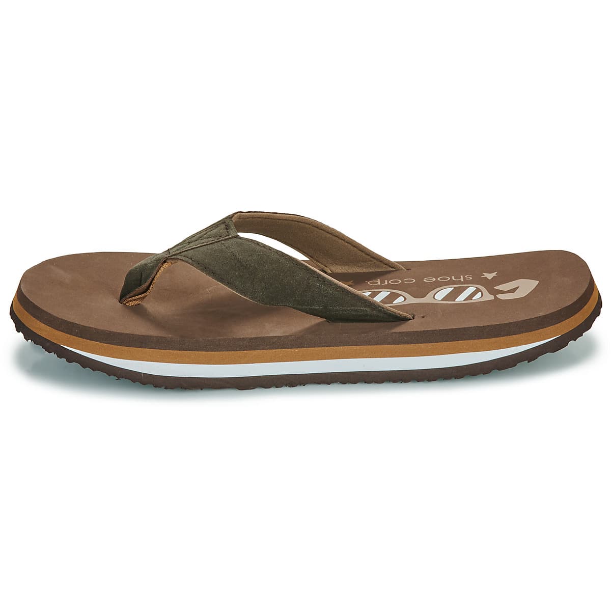 Men's Flip Flops Cool shoe Brown