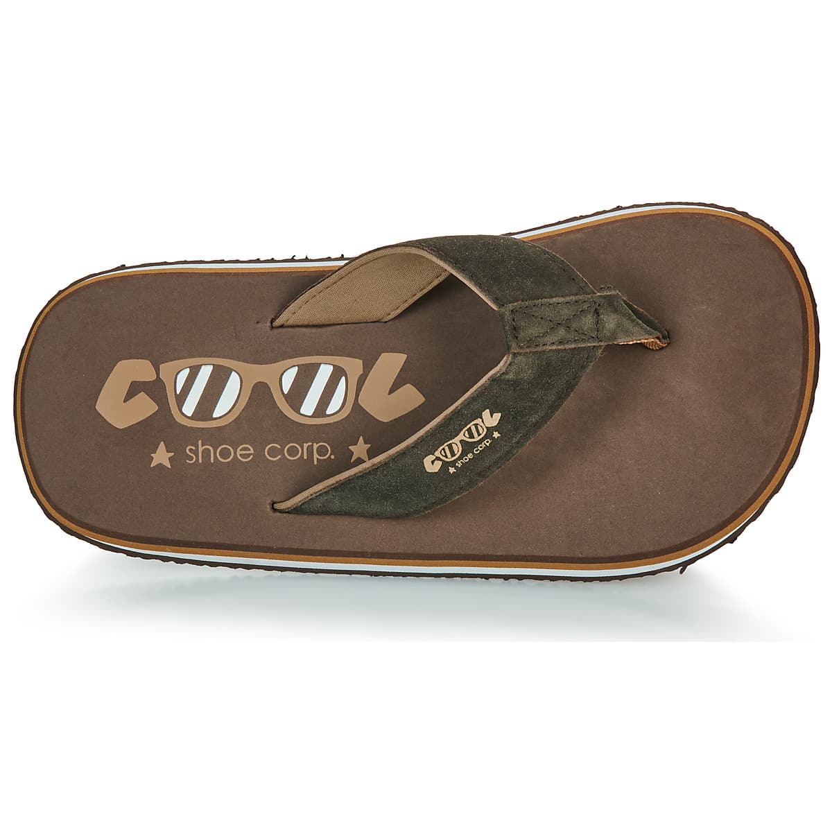Men's Flip Flops Cool shoe Brown