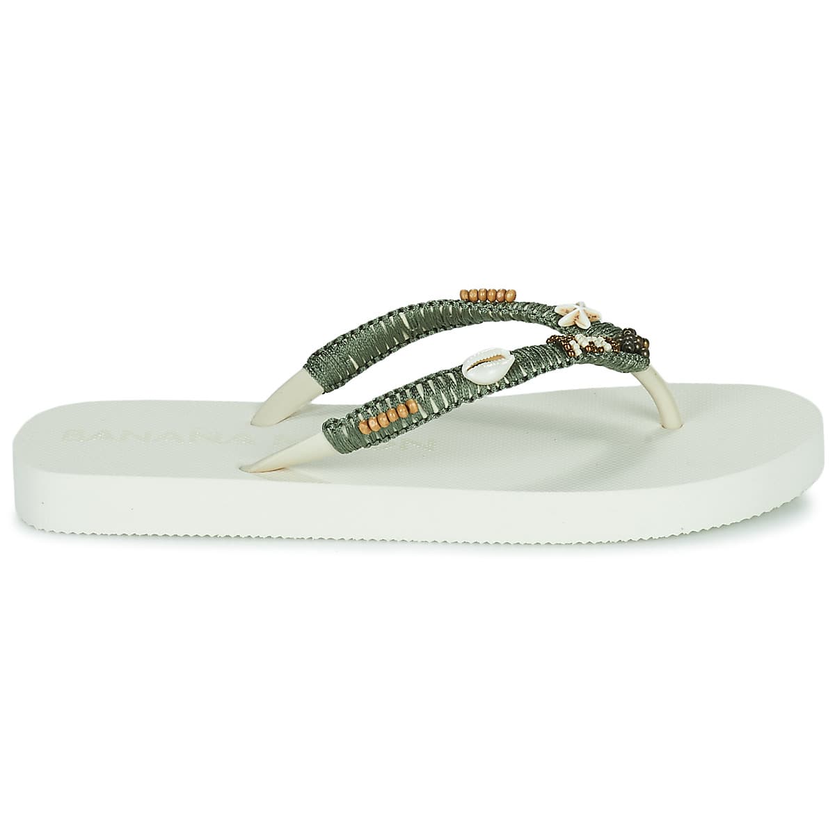 Women's Flip Flops Banana Moon White