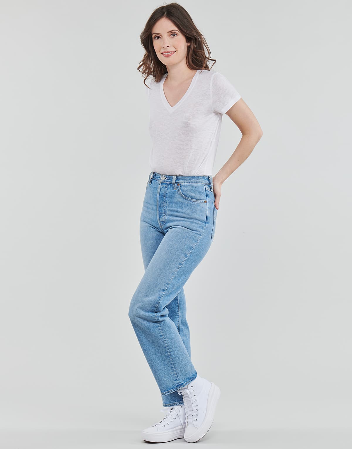 Women's T-Shirts Lee White