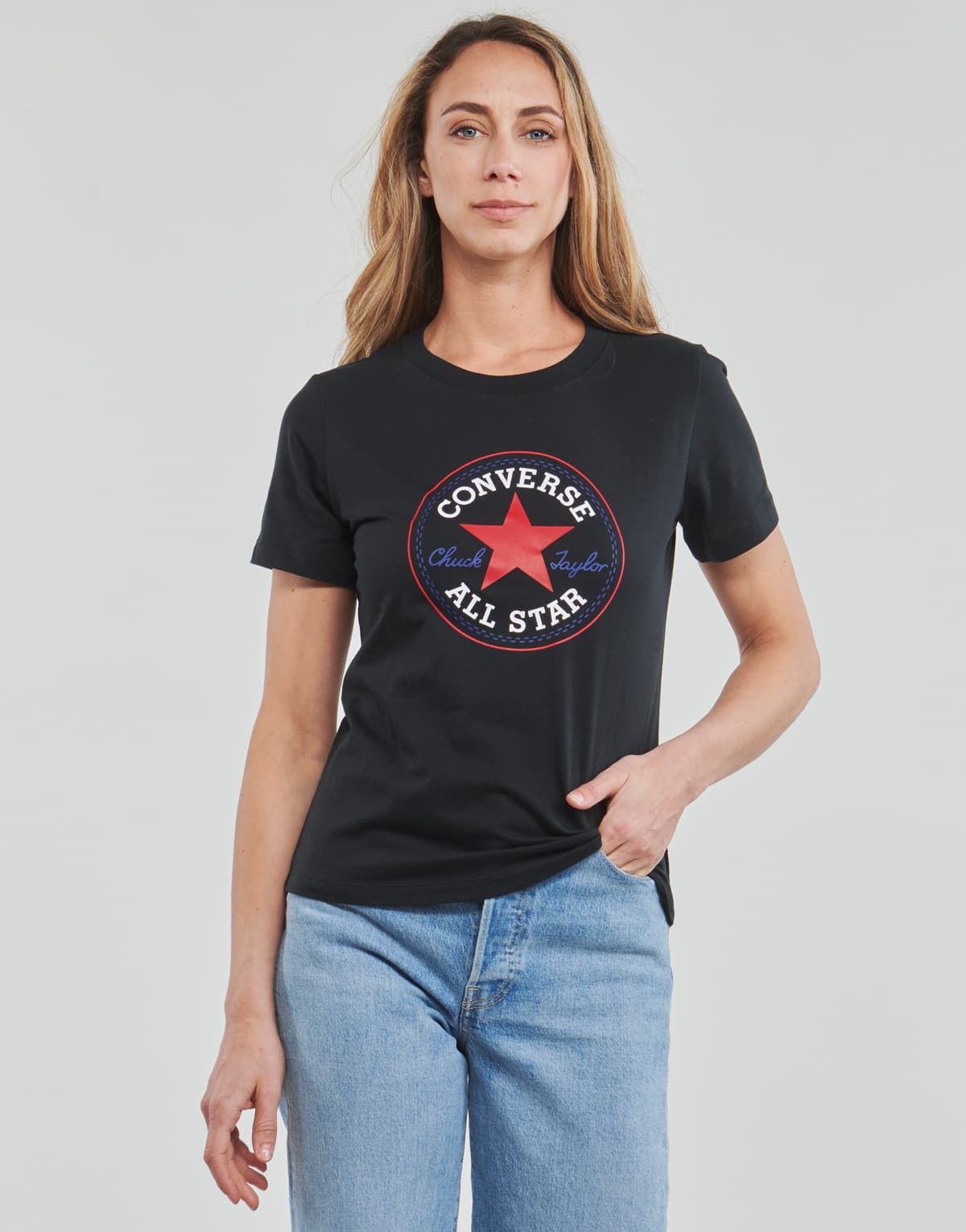 Women's T-Shirts Converse Black