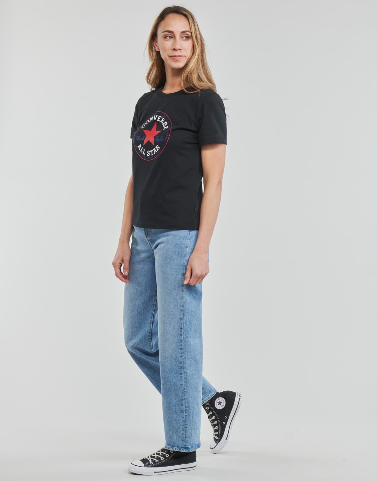 Women's T-Shirts Converse Black