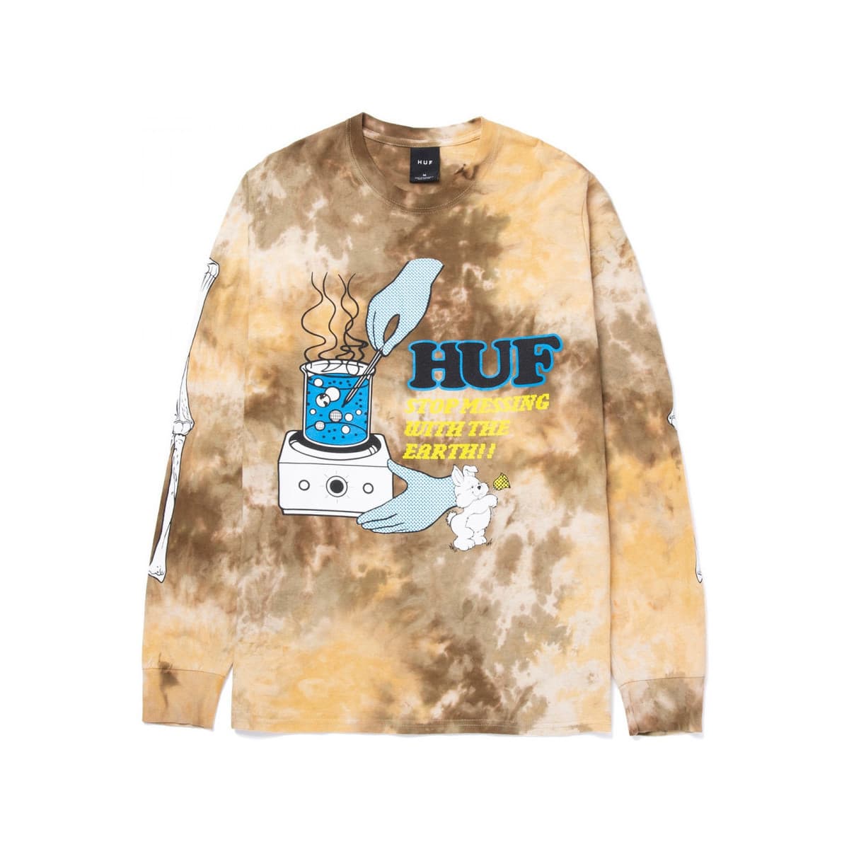T-shirts & Polos Huf T-shirt mess tiedye ls