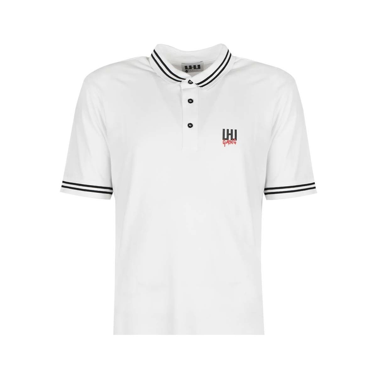 Πόλο με κοντά μανίκια Les Hommes UIT501 730U | LHU Gang