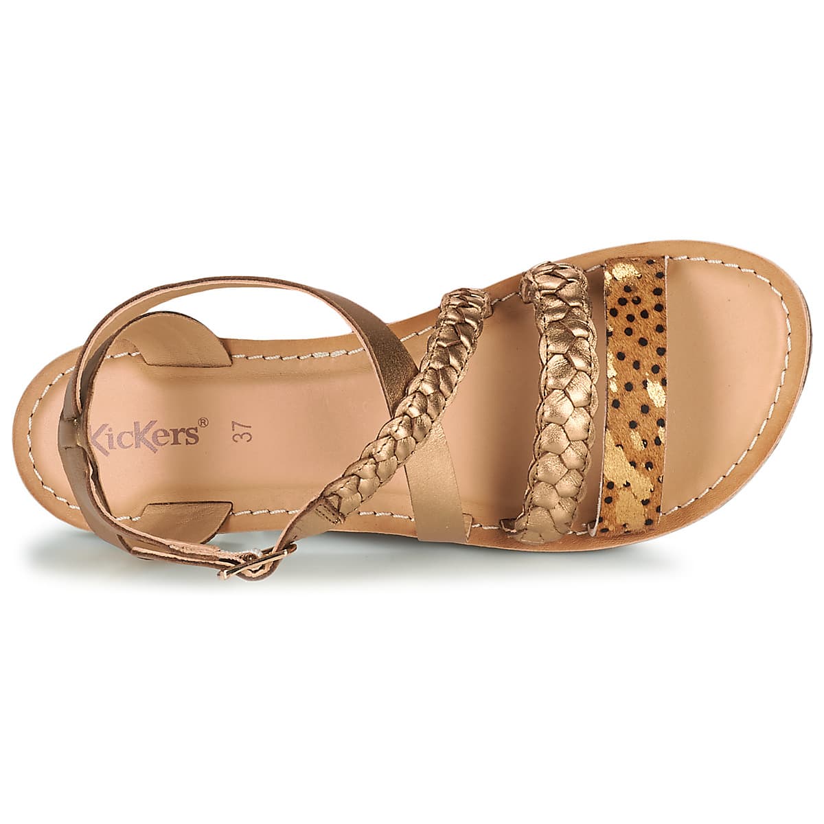 Women's Sandals Kickers Brown
