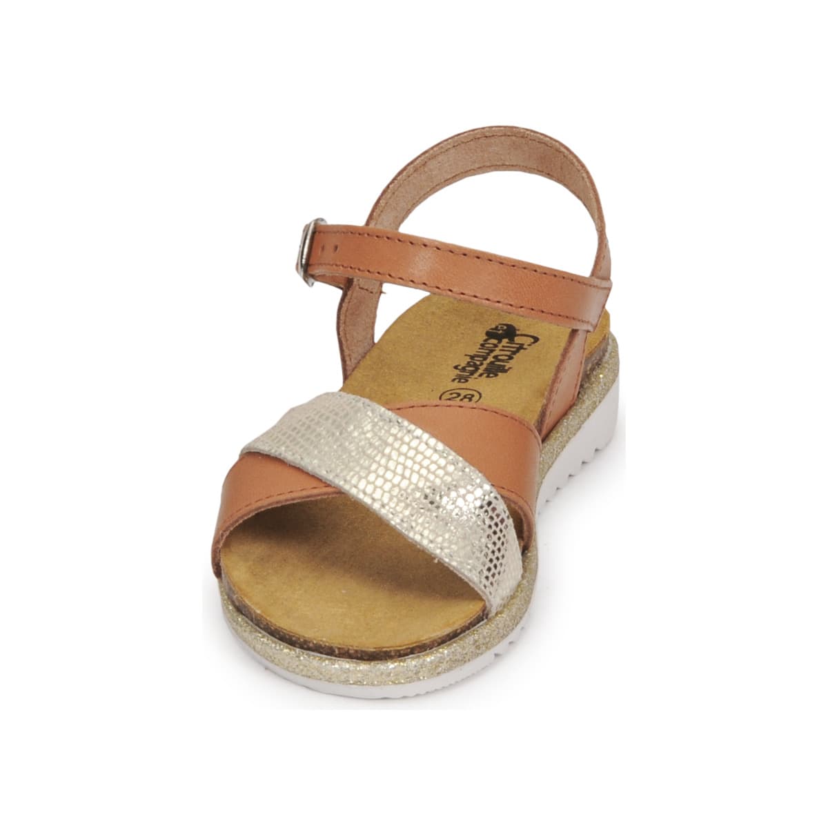 Girls' Sandals Citrouille et Compagnie Brown