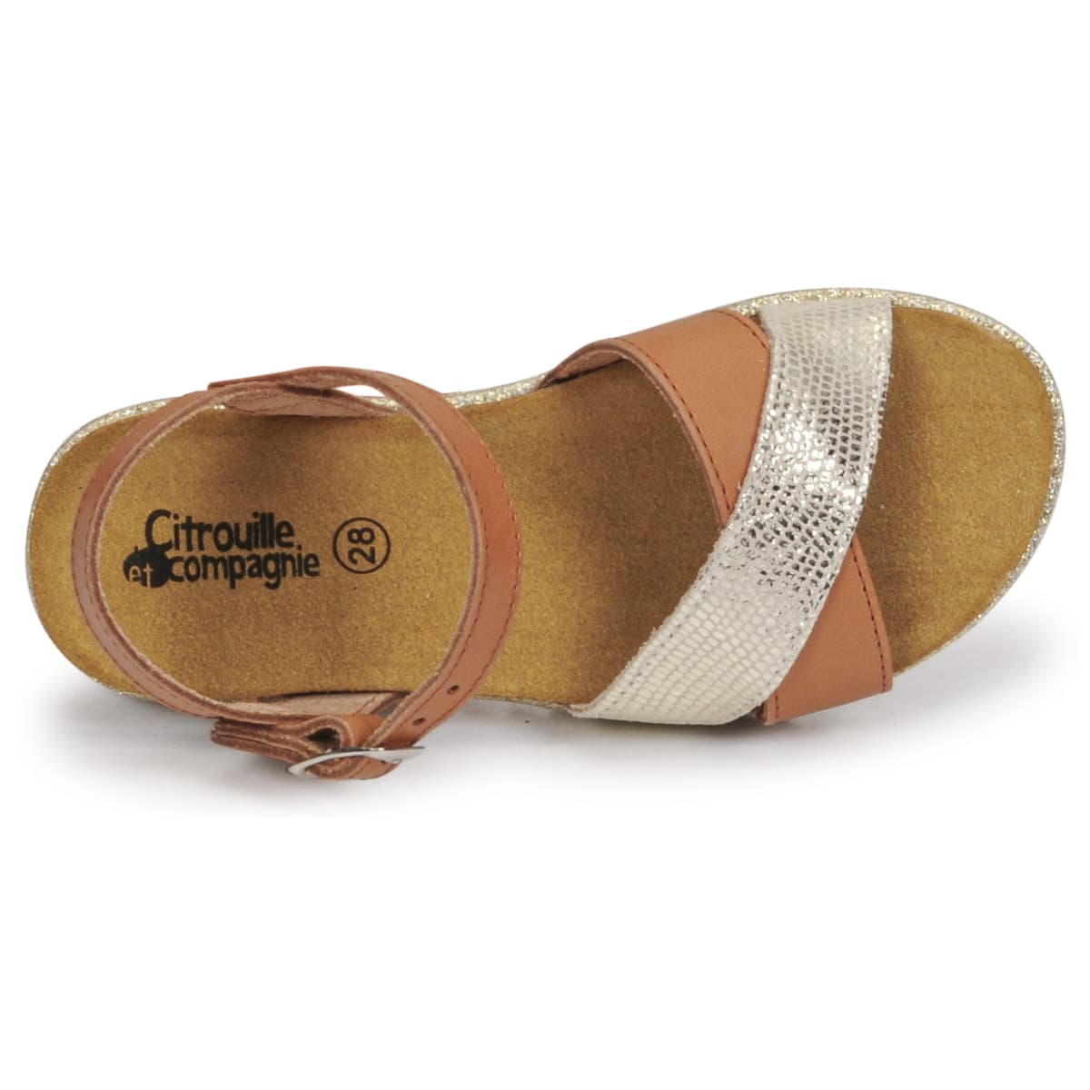 Girls' Sandals Citrouille et Compagnie Brown