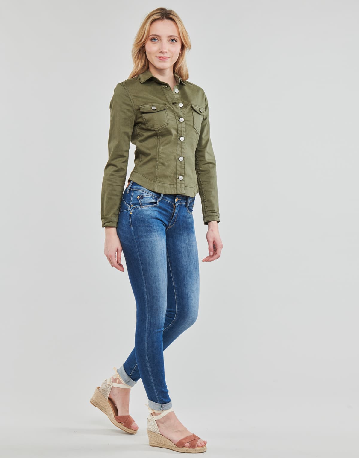 Women's Jackets Le Temps des Cerises Khaki