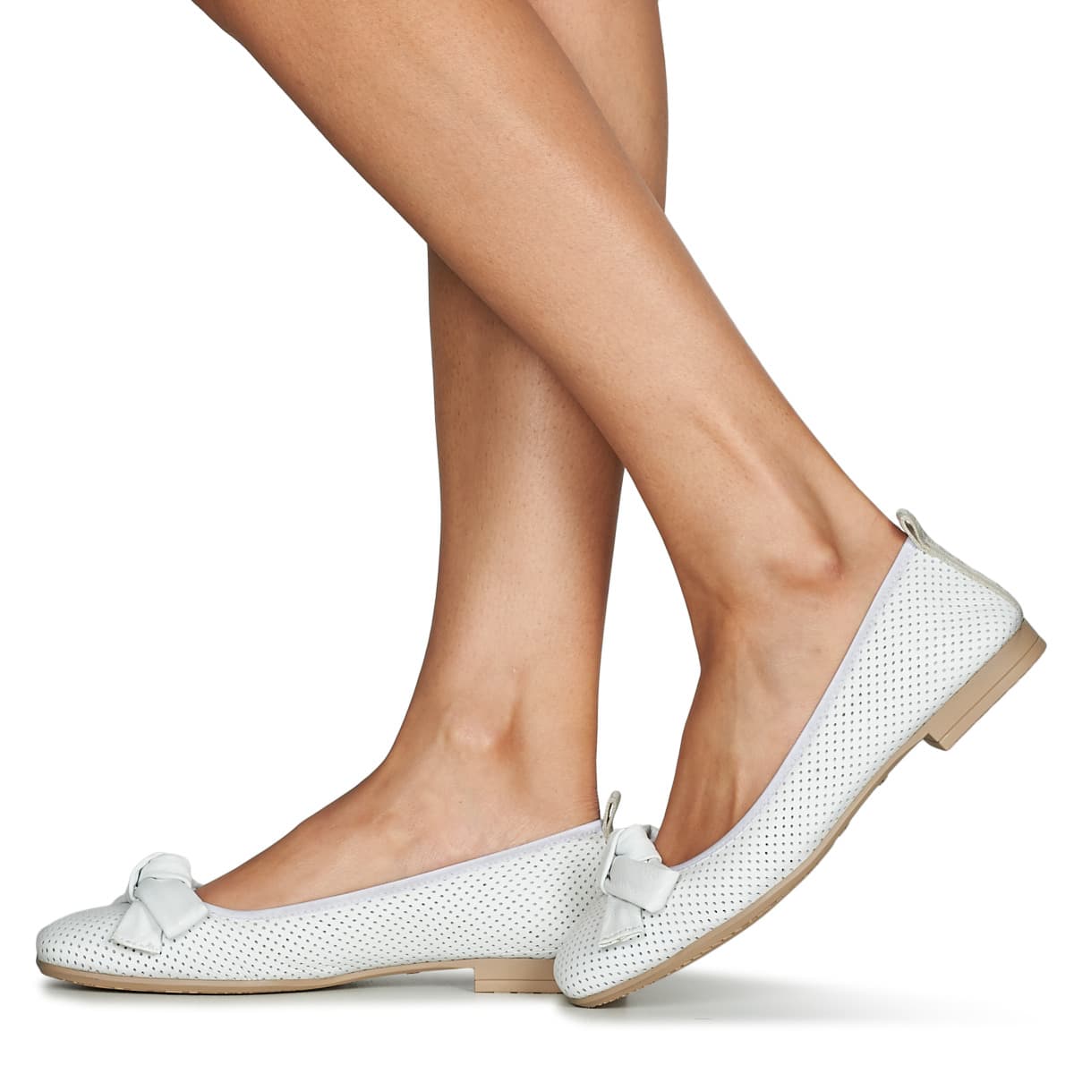 Women's Ballet Flats Hispanitas White