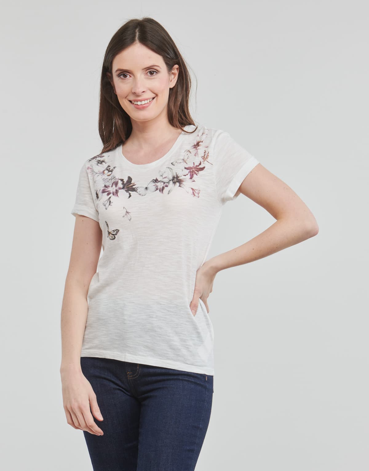 Women's T-Shirts Ikks White