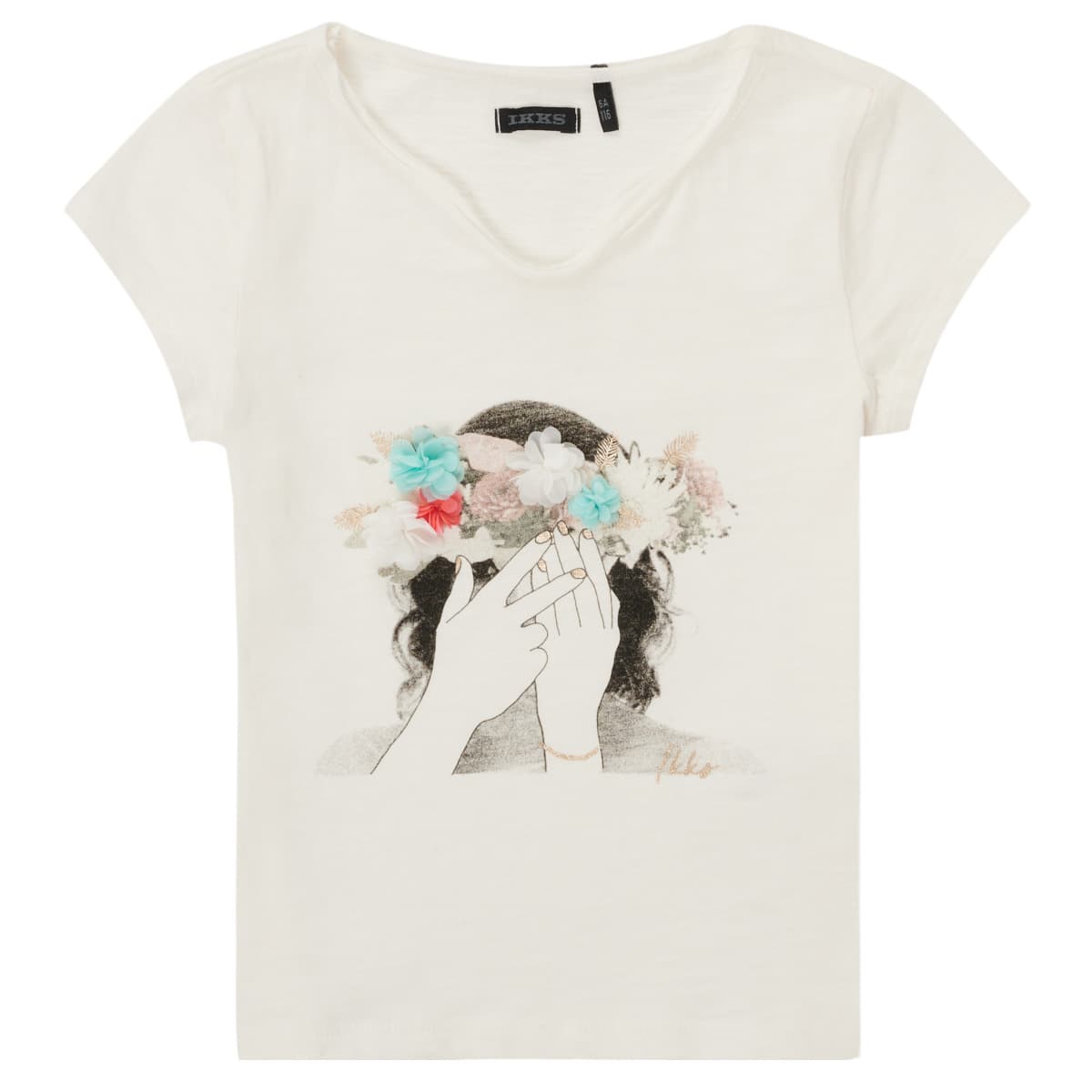 Girls' T-Shirts Ikks White