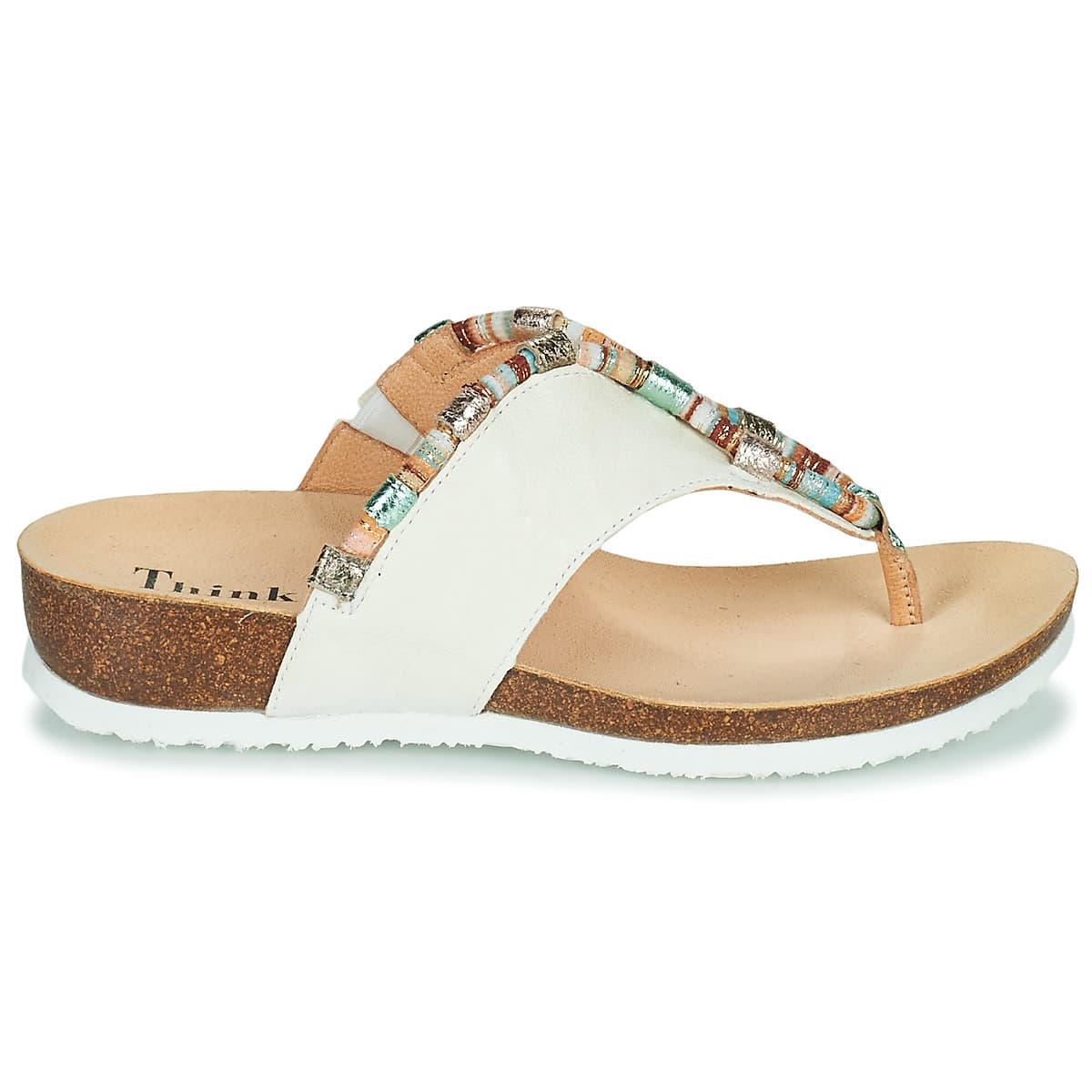 Women's Flip Flops Think White