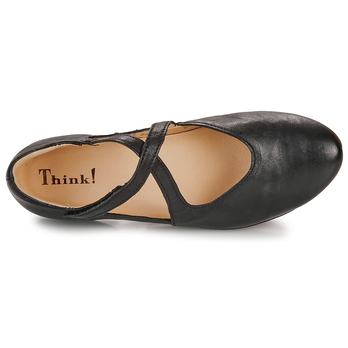 Women's Ballet Flats Think Black