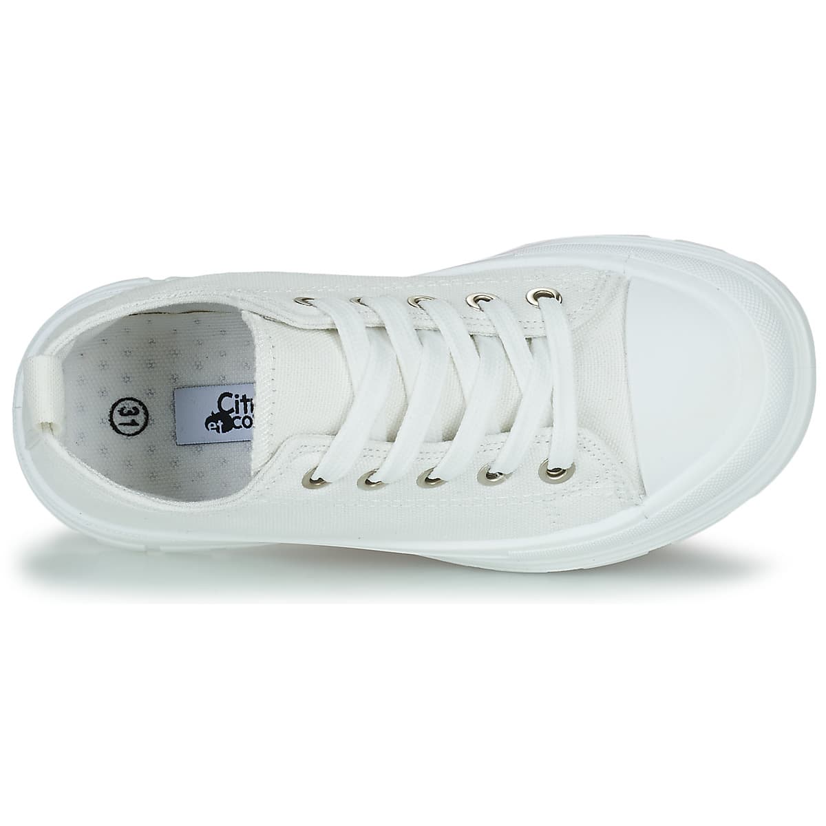 Girls' Sneakers Citrouille et Compagnie White