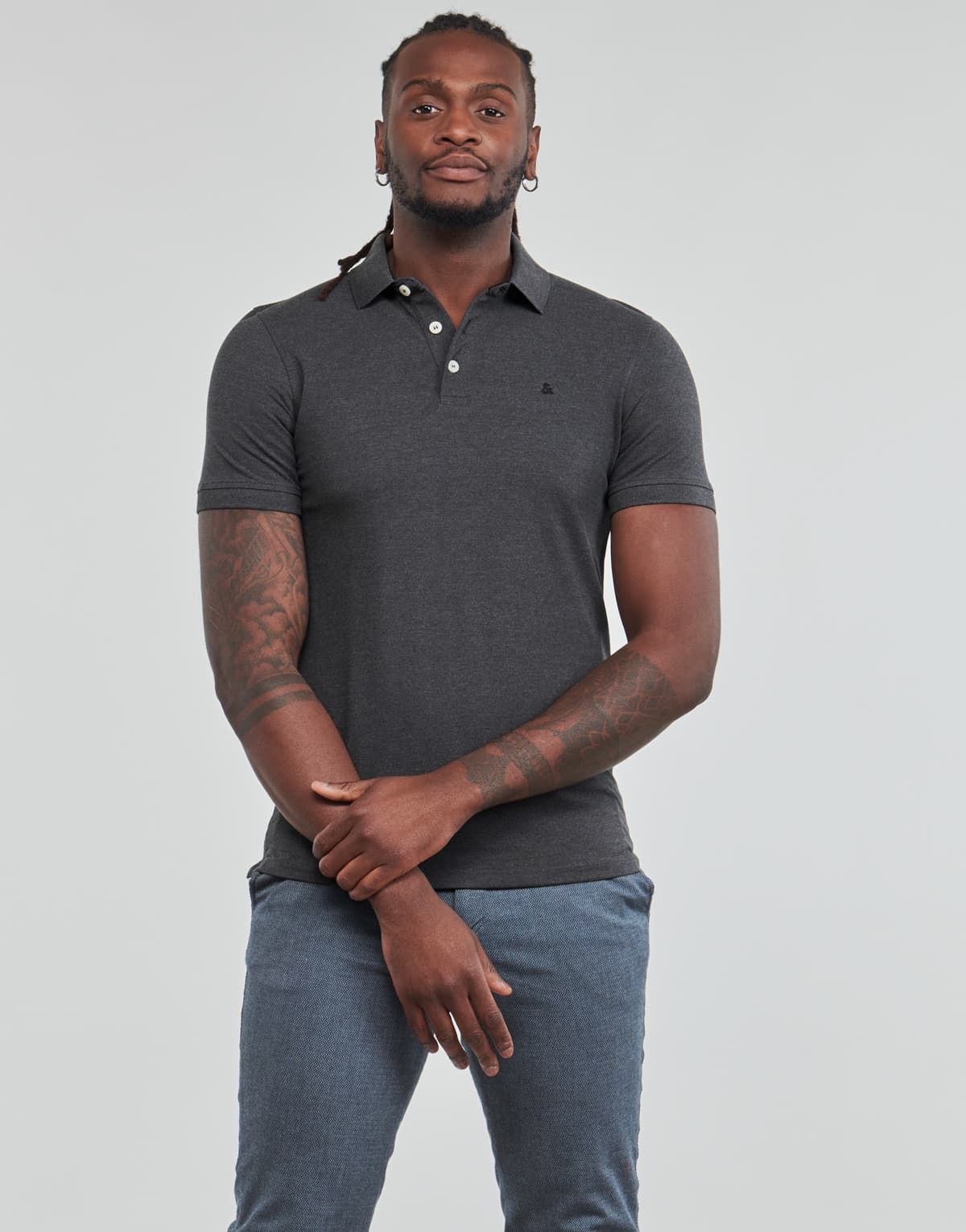 Men's Polo Shirts Jack & Jones Gray