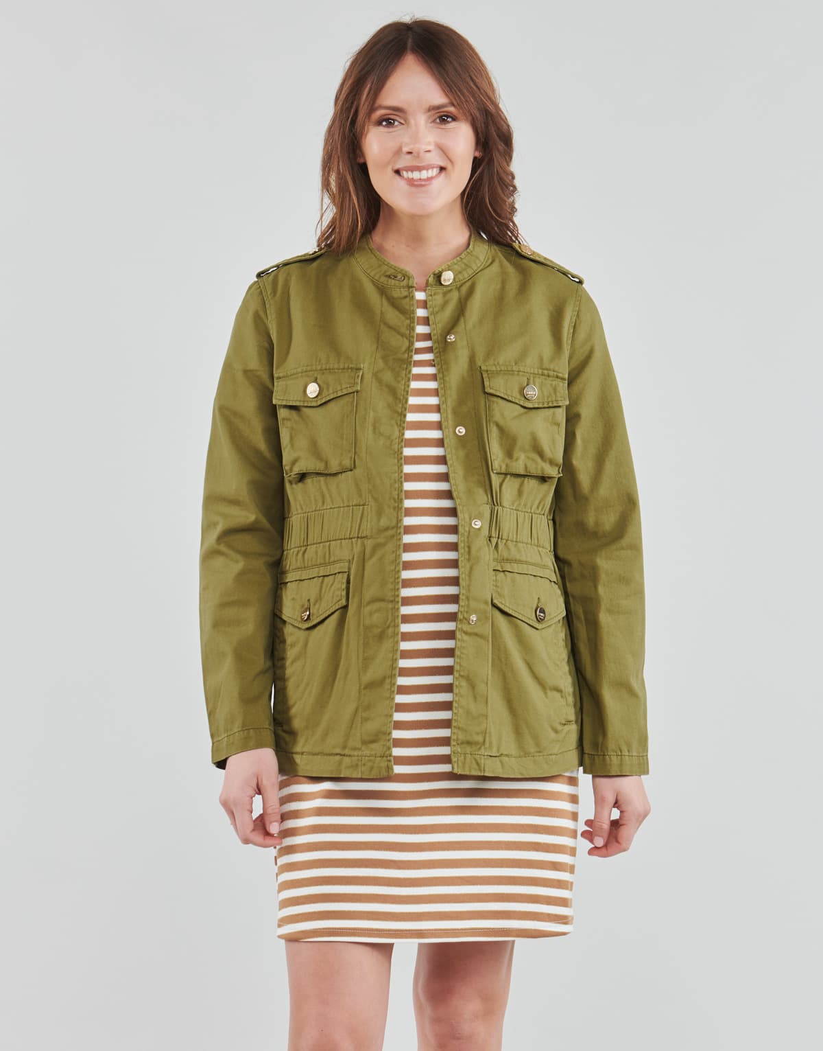 Women's Parkas Only Khaki