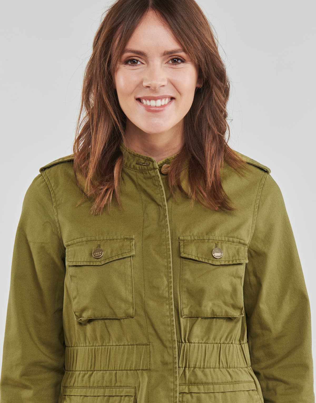 Women's Parkas Only Khaki
