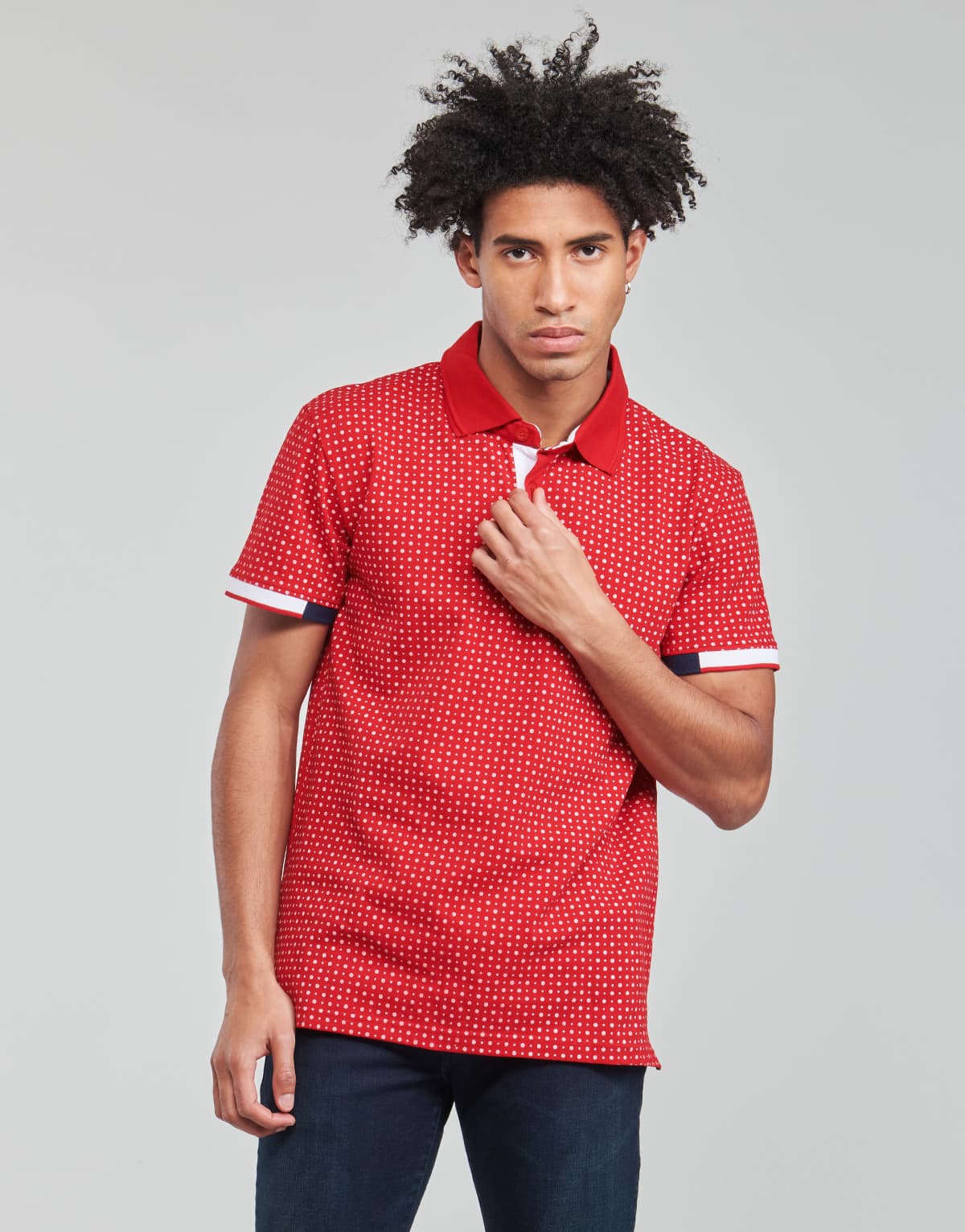 Men's Polo Shirts Yurban Red