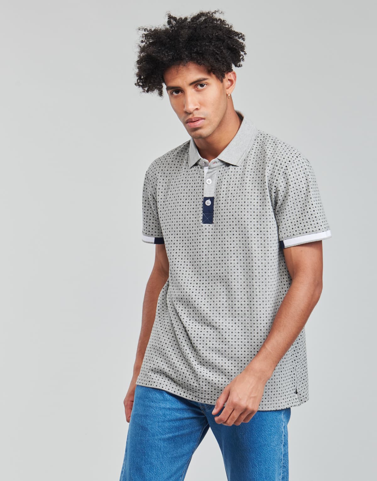 Men's Polo Shirts Yurban Gray