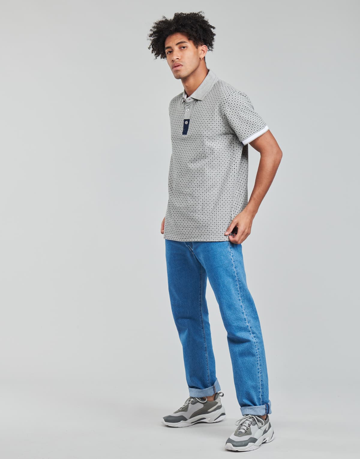 Men's Polo Shirts Yurban Gray