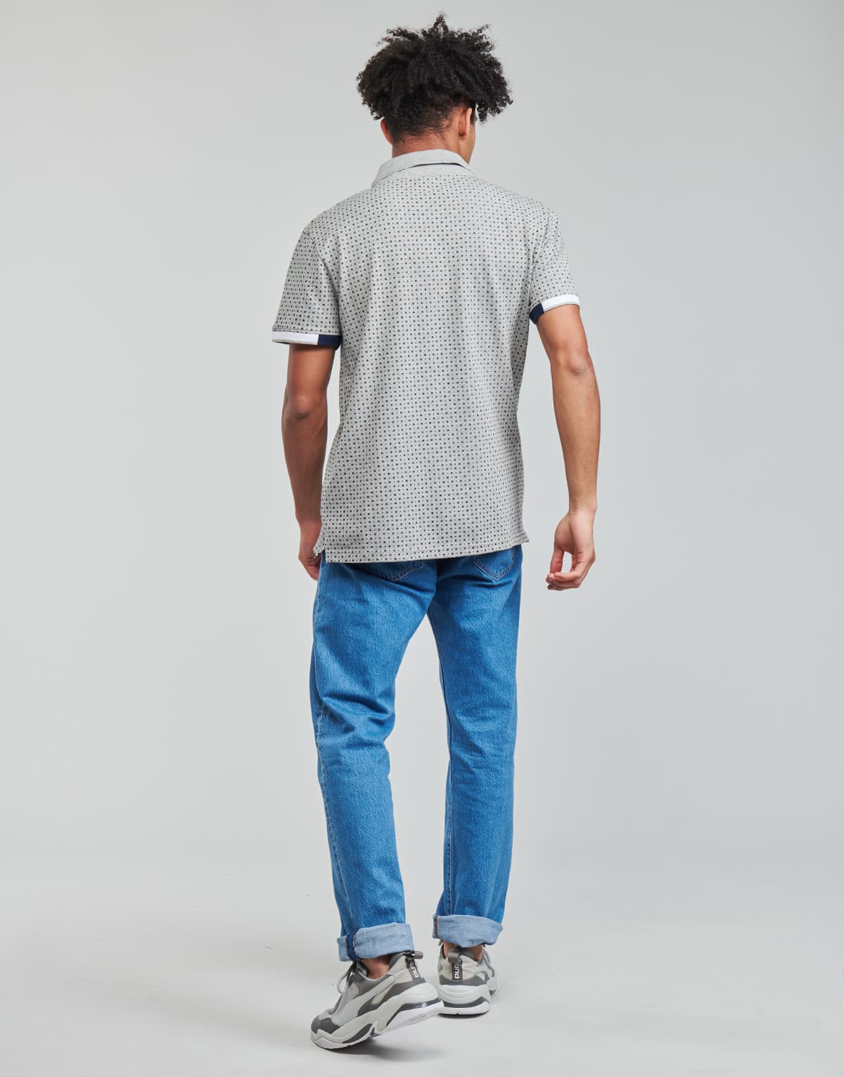 Men's Polo Shirts Yurban Gray