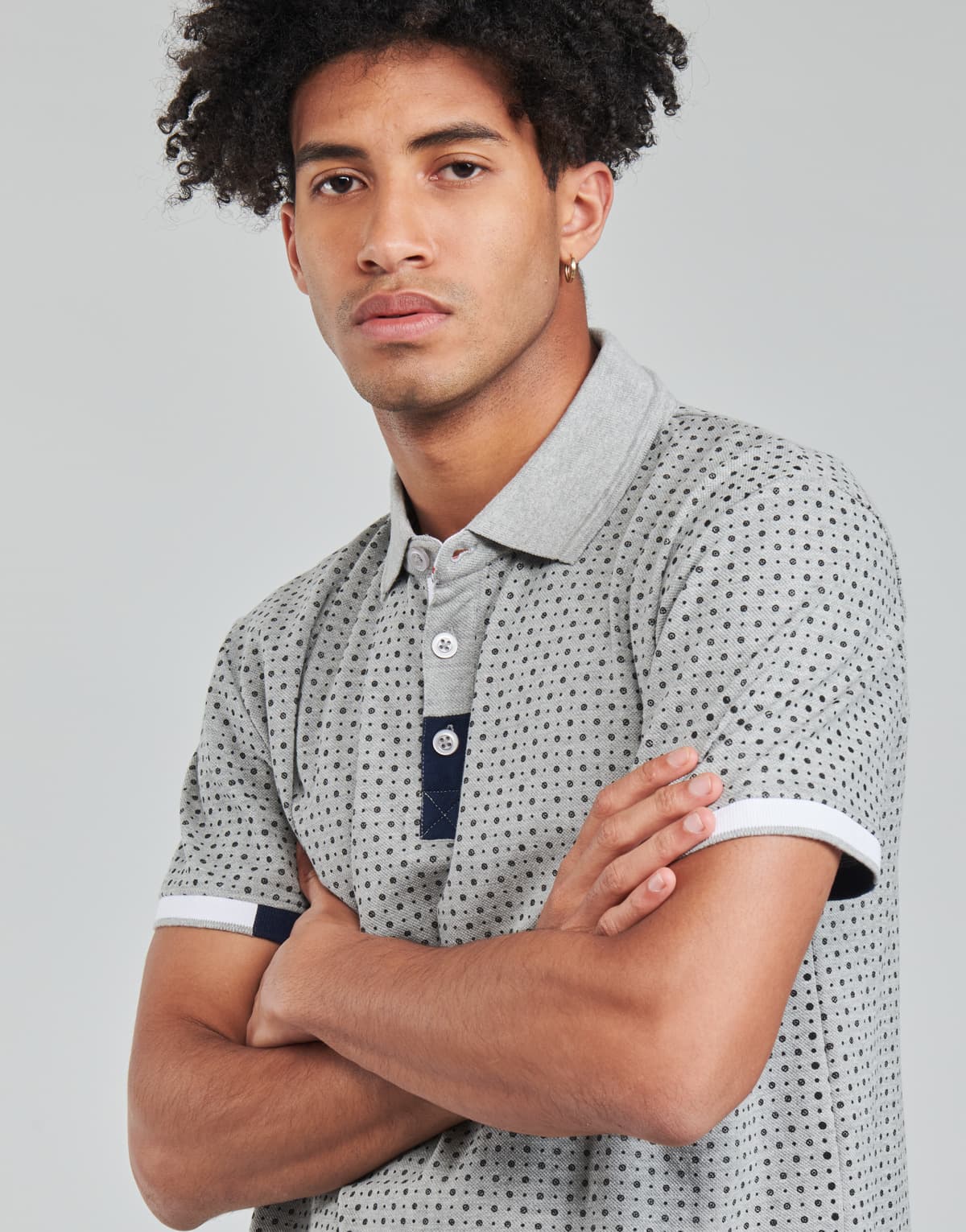 Men's Polo Shirts Yurban Gray