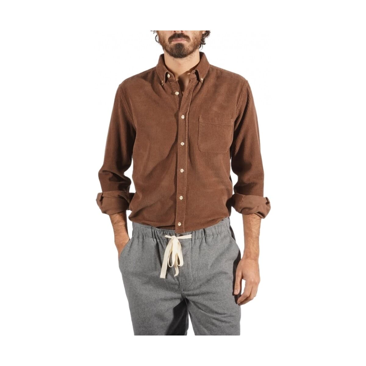 Men's Shirts Portuguese Flannel Brown