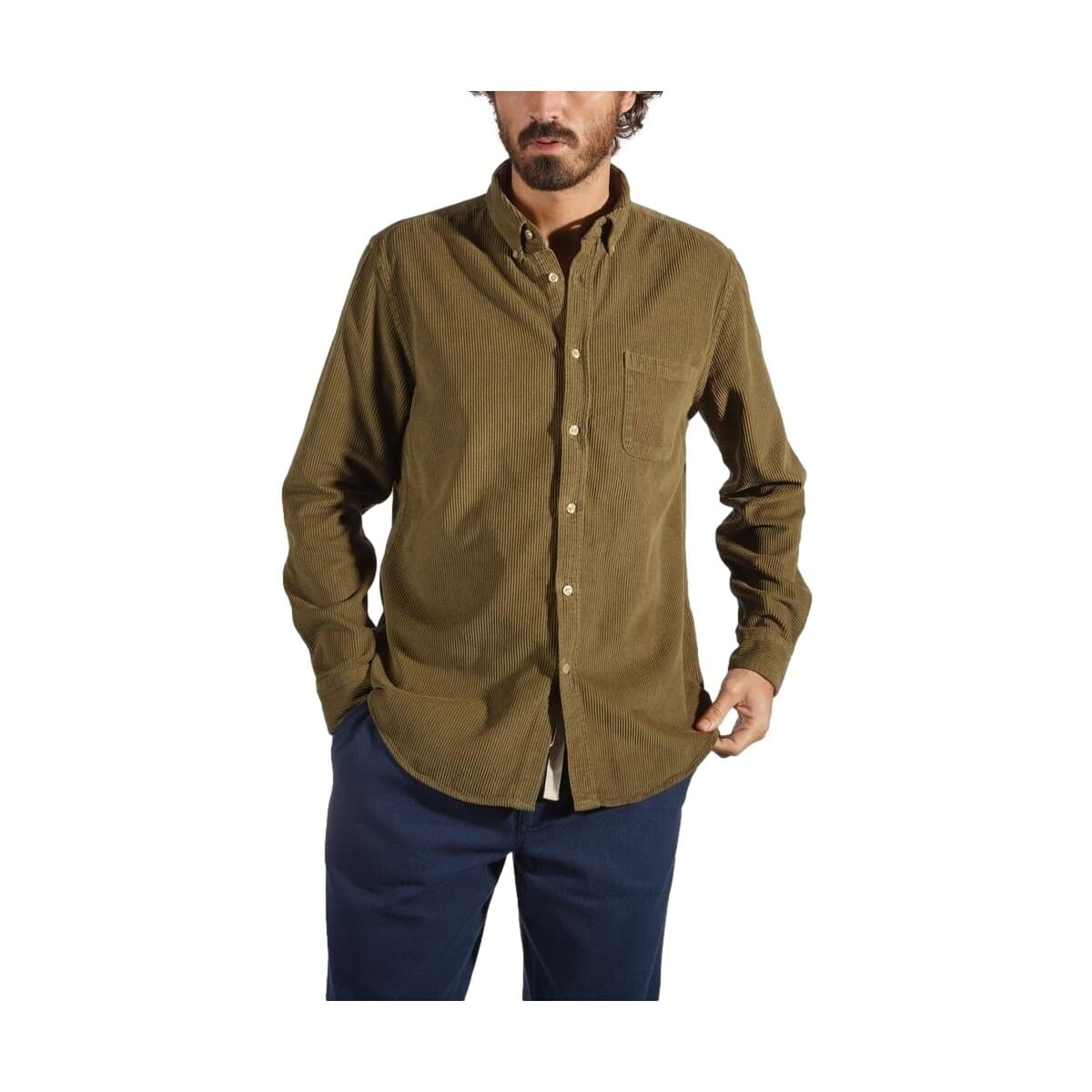 Men's Shirts Portuguese Flannel Green